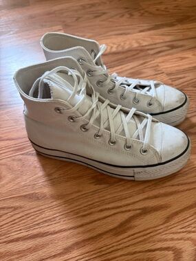 Converse White High-Top Canvas Sneakers